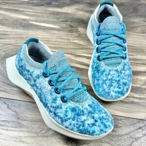 NIB Allbirds W8.5 Wool Dasher 2 Fluff Running Shoes Trainer Sneaker Teal/Emerald